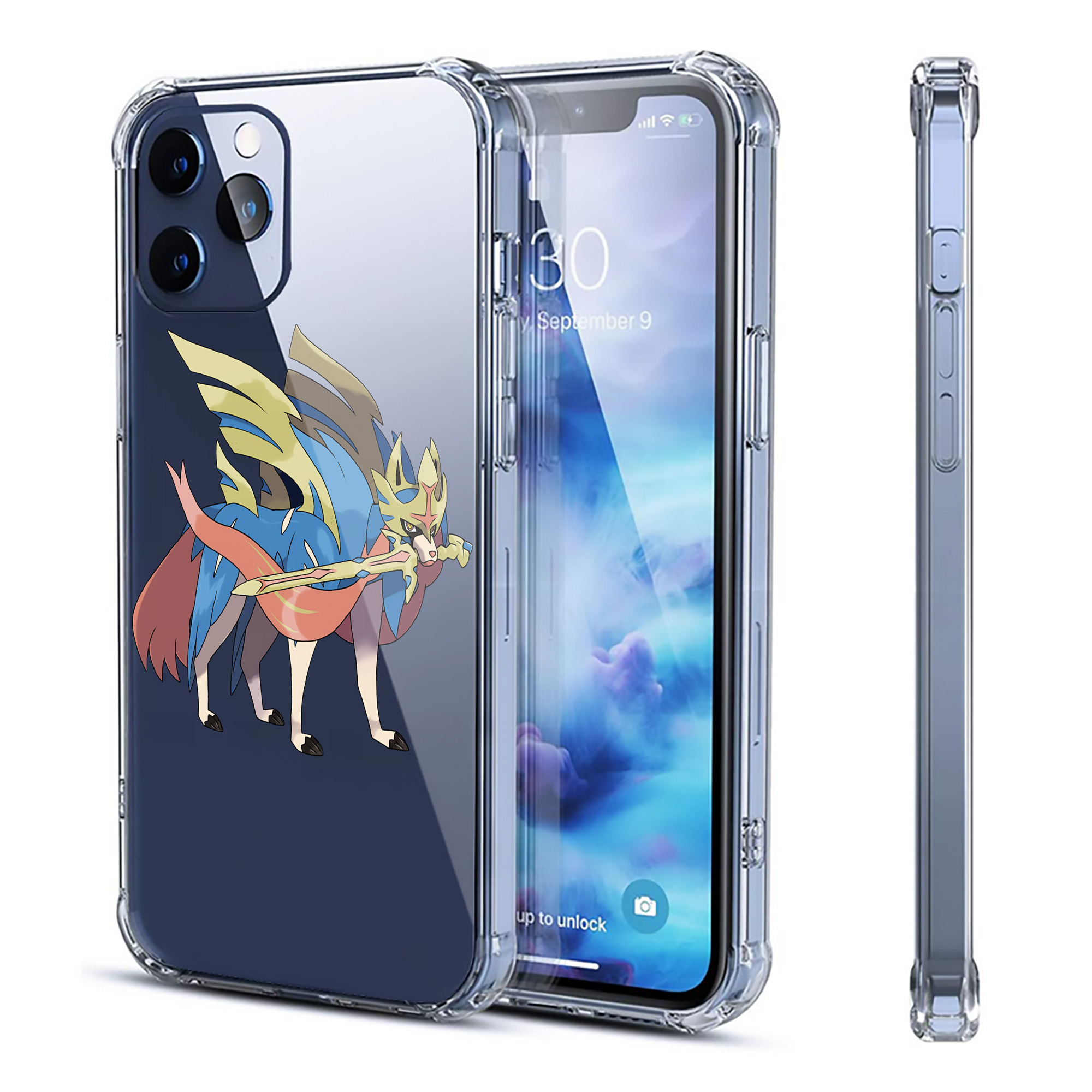 （画像用） ポケットモンスター Pokémon 【iPhone 12シリーズ対応】透明スマホケース（クリアソフトケース）